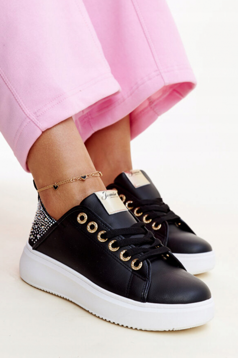 Γυναικεία παπούτσια KLAMELDA BLACK, Χρώμα: μαύρο, IVET.EU - Εκπτώσεις έως -80%