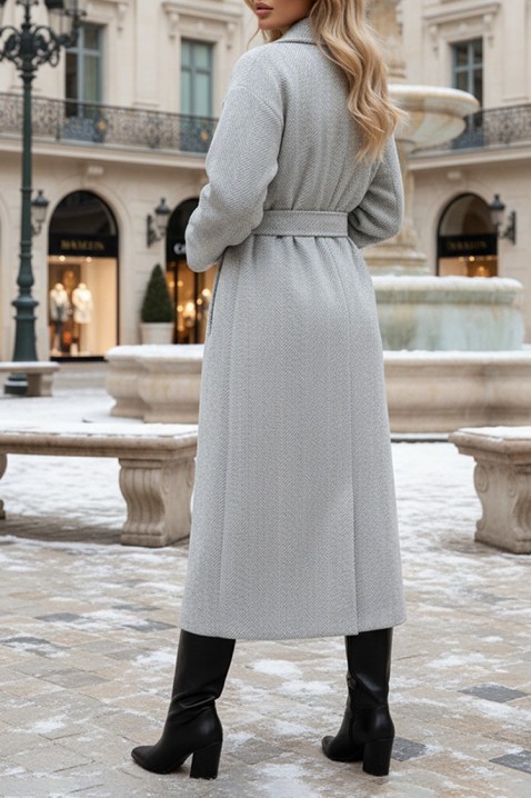 Παλτό SILVONZA GREY, Χρώμα: γκρι, IVET.EU - Εκπτώσεις έως -80%