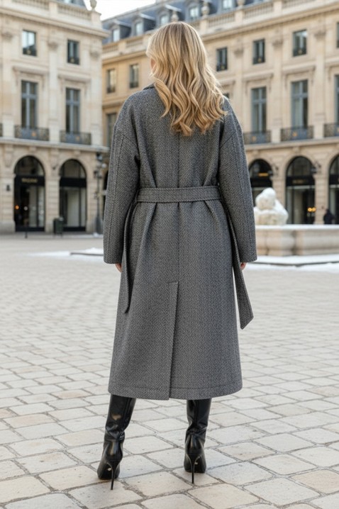 Παλτό SILVINZA, Χρώμα: γκρι, IVET.EU - Εκπτώσεις έως -80%