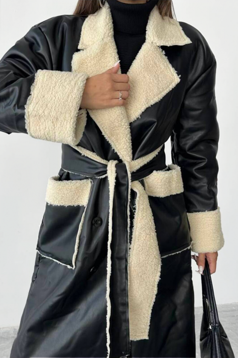 Παλτό RALMONDA, Χρώμα: μαύρο, IVET.EU - Εκπτώσεις έως -80%