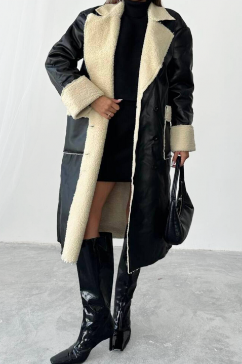 Παλτό RALMONDA, Χρώμα: μαύρο, IVET.EU - Εκπτώσεις έως -80%