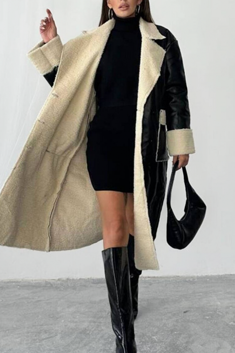 Παλτό RALMONDA, Χρώμα: μαύρο, IVET.EU - Εκπτώσεις έως -80%