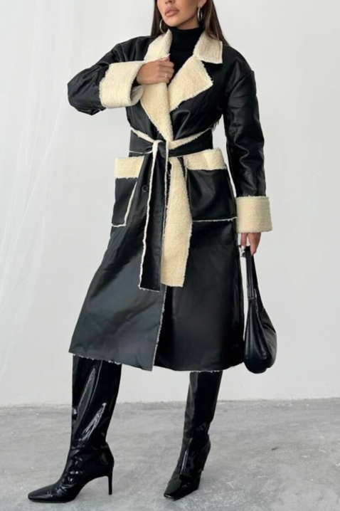 Παλτό RALMONDA, Χρώμα: μαύρο, IVET.EU - Εκπτώσεις έως -80%