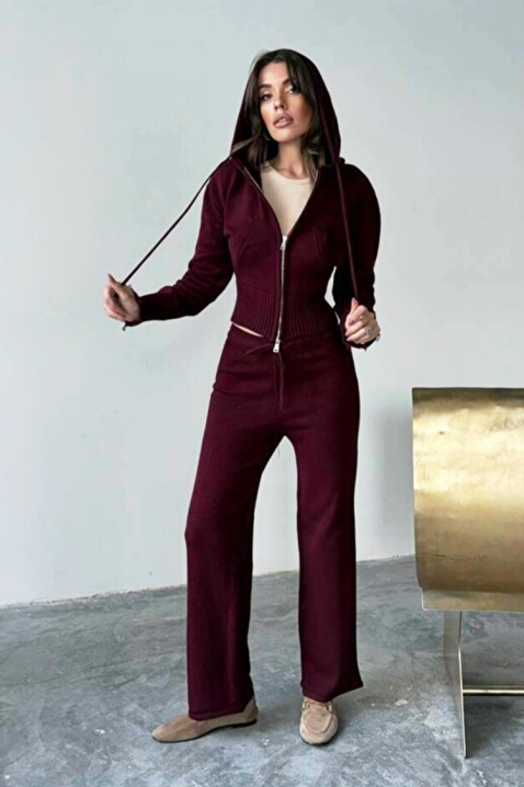 Σύνολο MINOLZA BORDO, Χρώμα: μπορντό, IVET.EU - Εκπτώσεις έως -80%