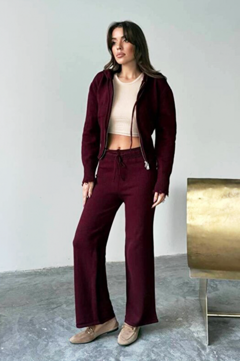 Σύνολο MINOLZA BORDO, Χρώμα: μπορντό, IVET.EU - Εκπτώσεις έως -80%