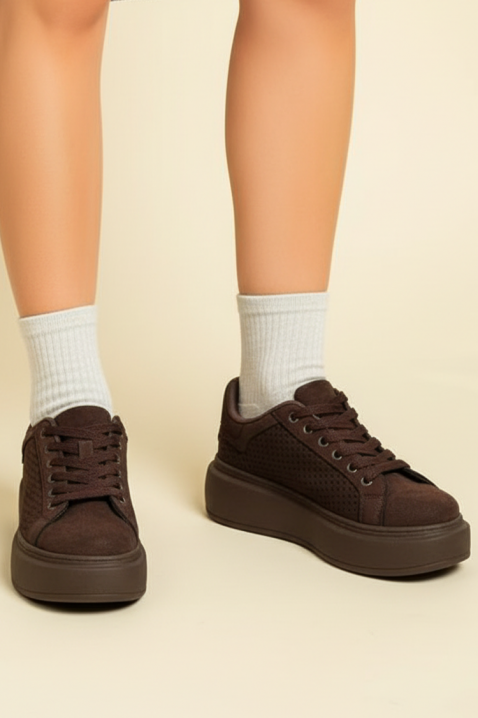 Γυναικεία παπούτσια DALVENDRA, Χρώμα: καφέ, IVET.EU - Εκπτώσεις έως -80%