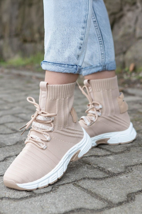 Γυναικεία παπούτσια ZIBRANDA BEIGE, Χρώμα: μπεζ, IVET.EU - Εκπτώσεις έως -80%