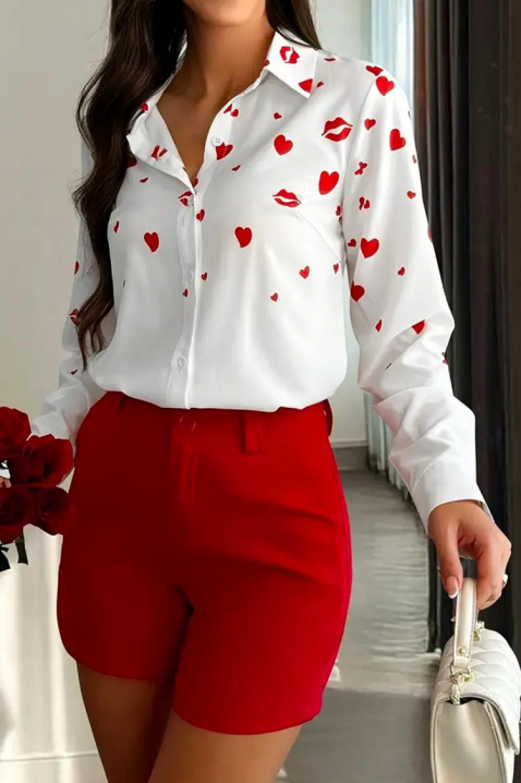 Γυναικείο πουκάμισο KLENDILA, Χρώμα: άσπρο, IVET.EU - Εκπτώσεις έως -80%