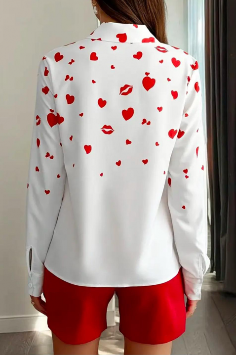 Γυναικείο πουκάμισο KLENDILA, Χρώμα: άσπρο, IVET.EU - Εκπτώσεις έως -80%