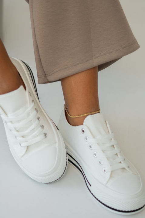 Γυναικεία παπούτσια KLAVILZA WHITE, Χρώμα: άσπρο, IVET.EU - Εκπτώσεις έως -80%