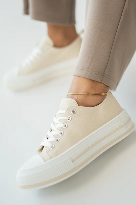 Γυναικεία παπούτσια KLAVILZA BEIGE, Χρώμα: μπεζ, IVET.EU - Εκπτώσεις έως -80%