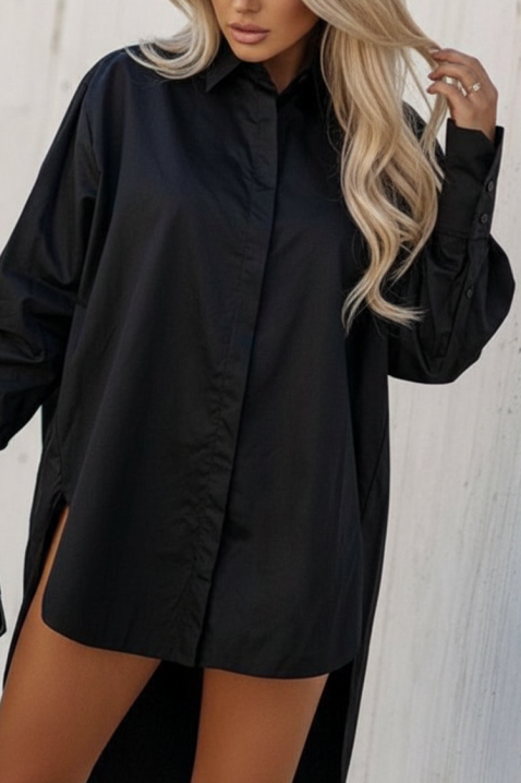 Γυναικείο πουκάμισο ZEVOLZA, Χρώμα: μαύρο, IVET.EU - Εκπτώσεις έως -80%