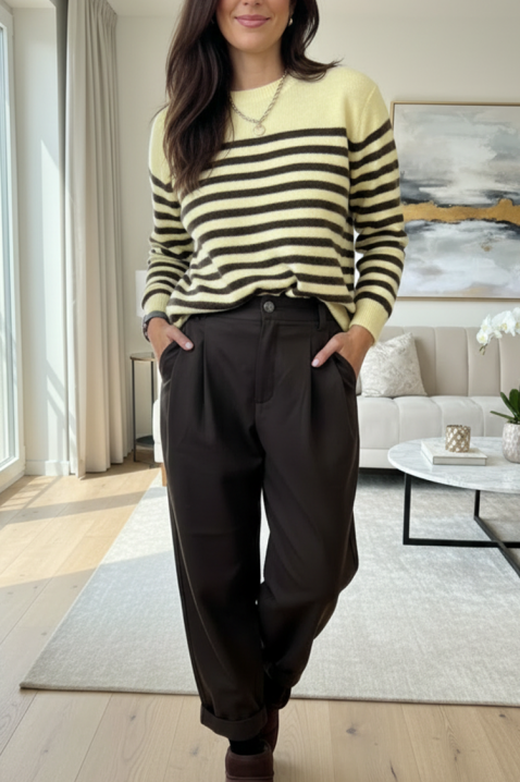 Πουλόβερ OMONZELA YELLOW, Χρώμα: κίτρινο, IVET.EU - Εκπτώσεις έως -80%