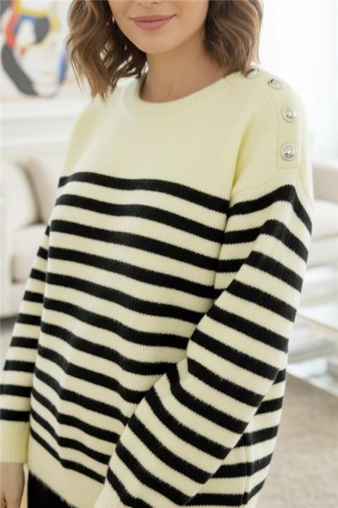 Πουλόβερ OMONZELA YELLOW, Χρώμα: κίτρινο, IVET.EU - Εκπτώσεις έως -80%