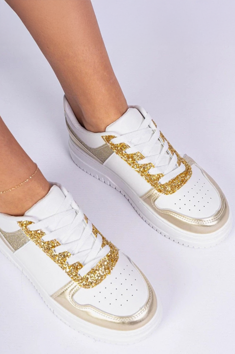 Γυναικεία παπούτσια MLAVELDA GOLDEN, Χρώμα: χρυσαφί, IVET.EU - Εκπτώσεις έως -80%