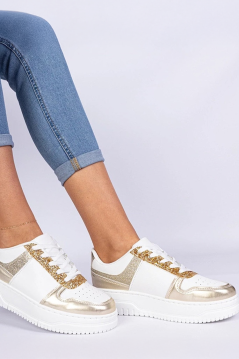 Γυναικεία παπούτσια MLAVELDA GOLDEN, Χρώμα: χρυσαφί, IVET.EU - Εκπτώσεις έως -80%