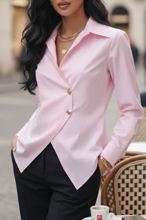 Γυναικείο πουκάμισο VELROZA PUDRA, Χρώμα: πούδρα, IVET.EU - Εκπτώσεις έως -80%