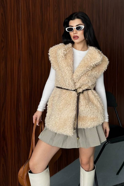 Γιλέκο TRENDYNA BEIGE, Χρώμα: μπεζ, IVET.EU - Εκπτώσεις έως -80%