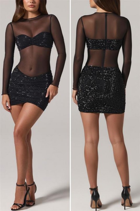 Φόρεμα GLARZOLA, Χρώμα: μαύρο, IVET.EU - Εκπτώσεις έως -80%