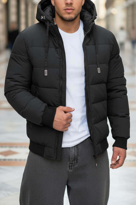 Ανδρικό μπουφάν MAFERZO, Χρώμα: μαύρο, IVET.EU - Εκπτώσεις έως -80%