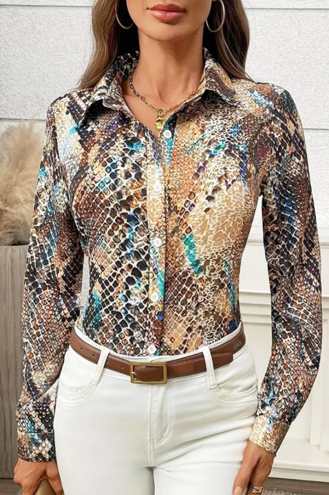 Γυναικείο πουκάμισο NROVELDA, Χρώμα: χρωματιστό, IVET.EU - Εκπτώσεις έως -80%