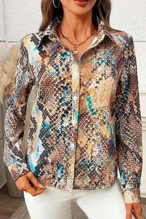 Γυναικείο πουκάμισο NROVELDA, Χρώμα: χρωματιστό, IVET.EU - Εκπτώσεις έως -80%