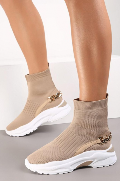 Γυναικεία μποτάκια KANSELVA, Χρώμα: μπεζ, IVET.EU - Εκπτώσεις έως -80%