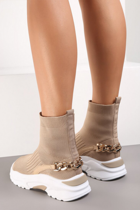 Γυναικεία μποτάκια KANSELVA, Χρώμα: μπεζ, IVET.EU - Εκπτώσεις έως -80%