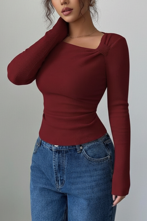 Γυναικεία μπλούζα TREBOLDA BORDO, Χρώμα: μπορντό, IVET.EU - Εκπτώσεις έως -80%