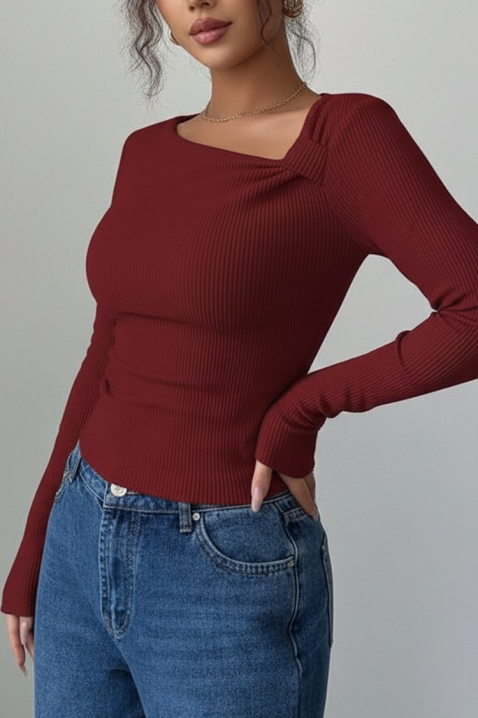 Γυναικεία μπλούζα TREBOLDA BORDO, Χρώμα: μπορντό, IVET.EU - Εκπτώσεις έως -80%