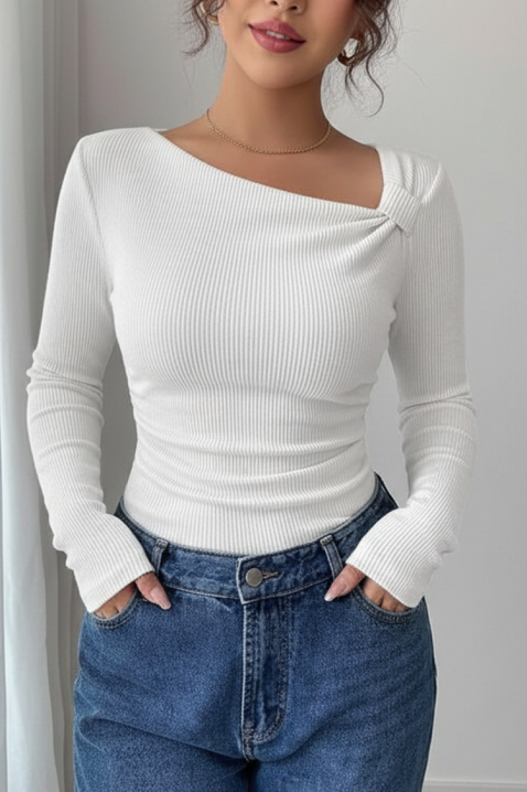 Γυναικεία μπλούζα TREBOLDA WHITE, Χρώμα: άσπρο, IVET.EU - Εκπτώσεις έως -80%