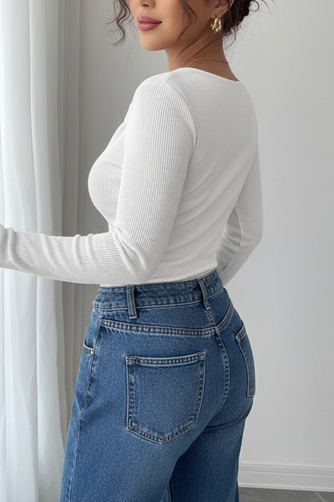 Γυναικεία μπλούζα TREBOLDA WHITE, Χρώμα: άσπρο, IVET.EU - Εκπτώσεις έως -80%