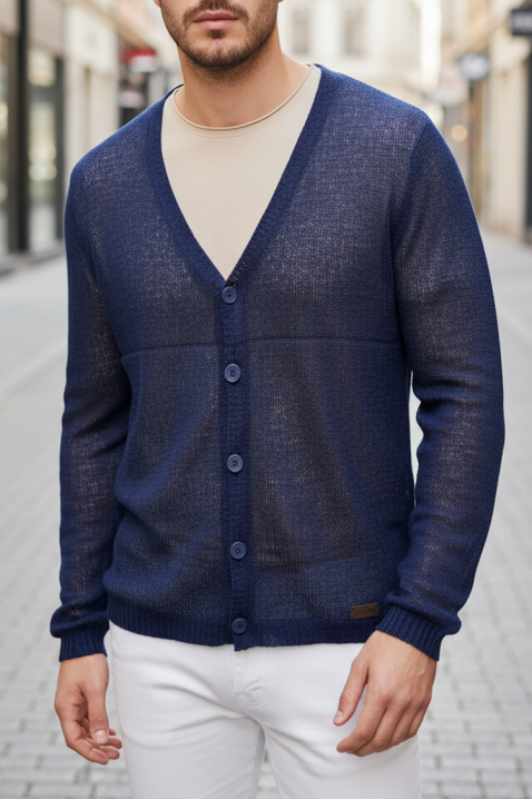 Ανδρική ζακέτα KALBER, Χρώμα: σκούρο μπλε, IVET.EU - Εκπτώσεις έως -80%