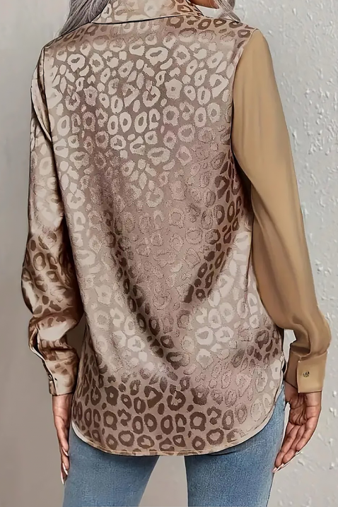 Γυναικείο πουκάμισο VEYANZA BEIGE, Χρώμα: μπεζ, IVET.EU - Εκπτώσεις έως -80%