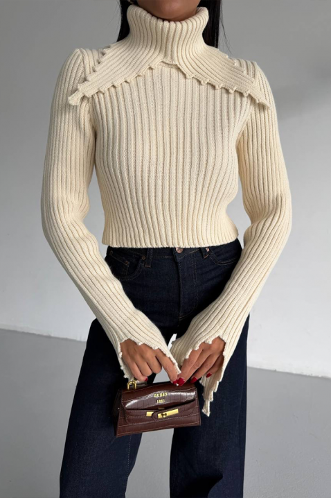 Πουλόβερ DAROLZA ECRU, Χρώμα: εκρού, IVET.EU - Εκπτώσεις έως -80%