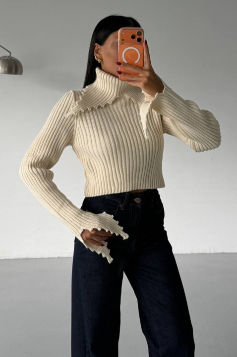 Πουλόβερ DAROLZA ECRU, Χρώμα: εκρού, IVET.EU - Εκπτώσεις έως -80%