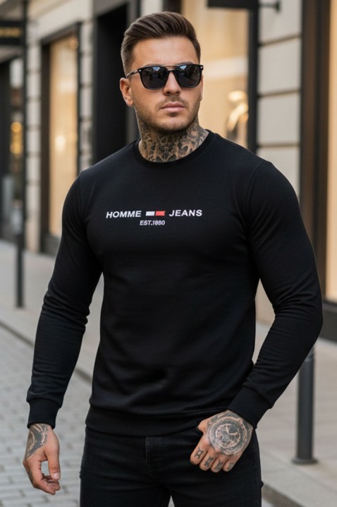 Άνδρικη μπλούζα KELBO BLACK, Χρώμα: μαύρο, IVET.EU - Εκπτώσεις έως -80%