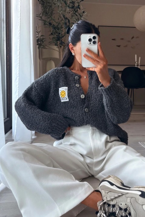 Ζακέτα MOHVELDA GREY, Χρώμα: γκρι, IVET.EU - Εκπτώσεις έως -80%