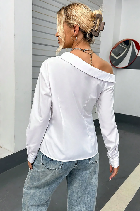 Γυναικείο πουκάμισο AMALZIRA, Χρώμα: άσπρο, IVET.EU - Εκπτώσεις έως -80%