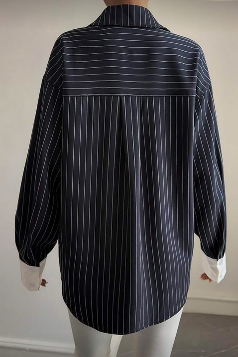 Γυναικείο πουκάμισο KLASONA, Χρώμα: μαύρο, IVET.EU - Εκπτώσεις έως -80%