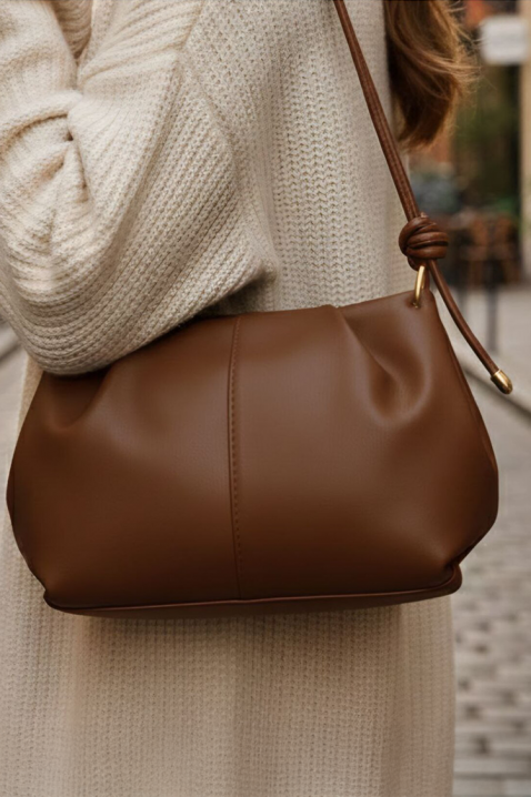 Γυναικεία τσάντα ELPONDA CAMEL, Χρώμα: ανοιχτό καφέ, IVET.EU - Εκπτώσεις έως -80%