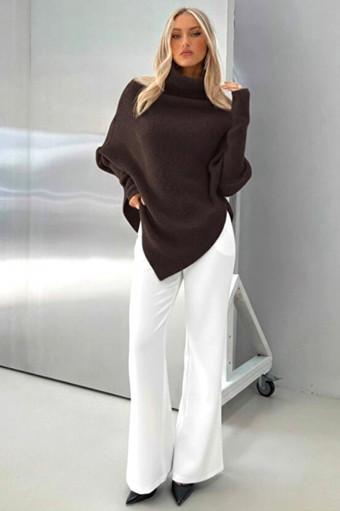 Πόντσο RENGOLA BROWN, Χρώμα: καφέ, IVET.EU - Εκπτώσεις έως -80%