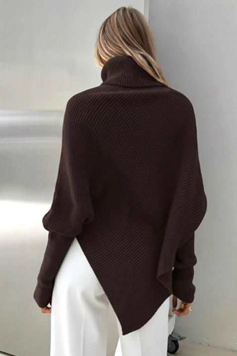 Πόντσο RENGOLA BROWN, Χρώμα: καφέ, IVET.EU - Εκπτώσεις έως -80%