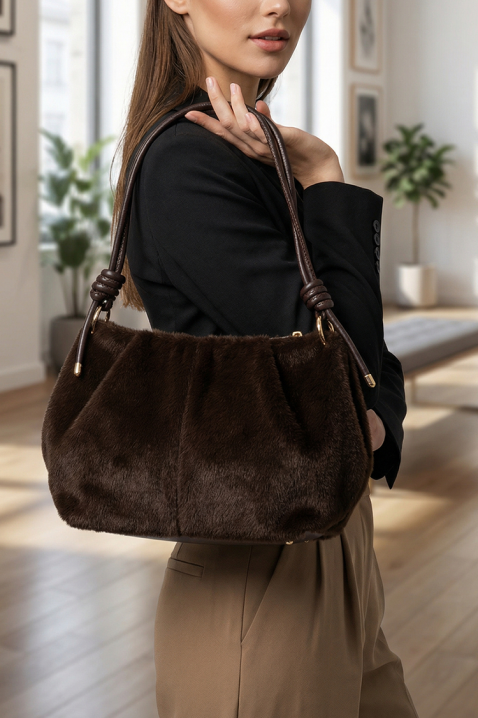 Γυναικεία τσάντα VELOROZA BROWN, Χρώμα: καφέ, IVET.EU - Εκπτώσεις έως -80%