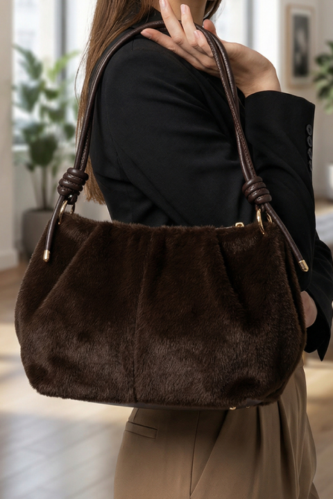 Γυναικεία τσάντα VELOROZA BROWN, Χρώμα: καφέ, IVET.EU - Εκπτώσεις έως -80%