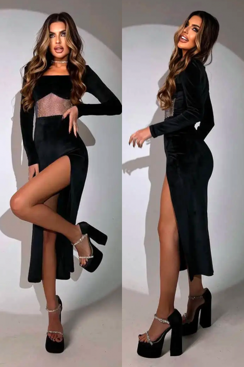 Φόρεμα PREVILDA, Χρώμα: μαύρο, IVET.EU - Εκπτώσεις έως -80%