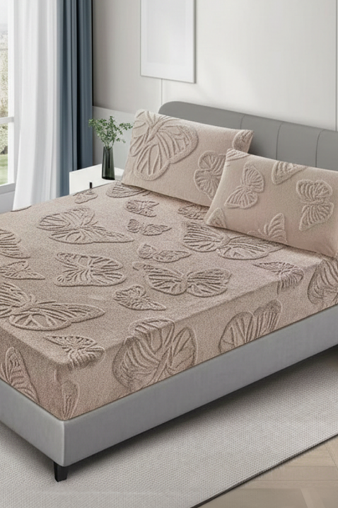 Σεντόνι με λάστιχο GOLMERXA BEIGE 200х220 cm, Χρώμα: μπεζ, IVET.EU - Εκπτώσεις έως -80%