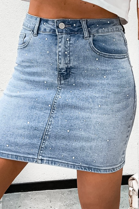 Φούστα KLIMANZA, Χρώμα: Γαλάζιο, IVET.EU - Εκπτώσεις έως -80%