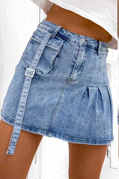 Φούστα - σορτσάκι MINIVONZA, Χρώμα: Γαλάζιο, IVET.EU - Εκπτώσεις έως -80%