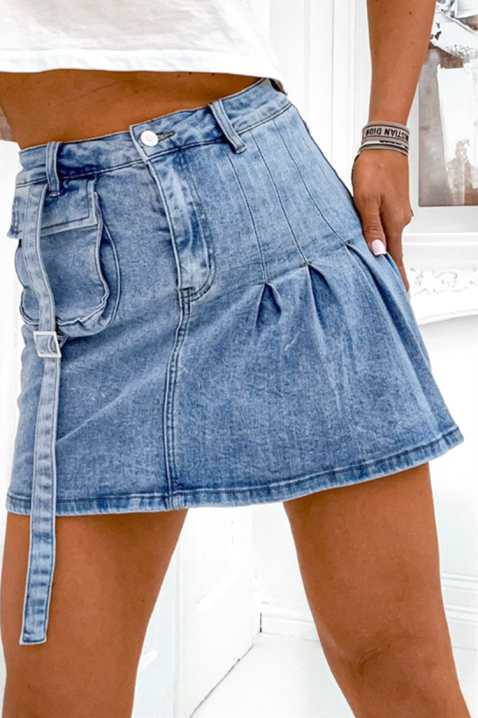 Φούστα - σορτσάκι MINIVONZA, Χρώμα: Γαλάζιο, IVET.EU - Εκπτώσεις έως -80%